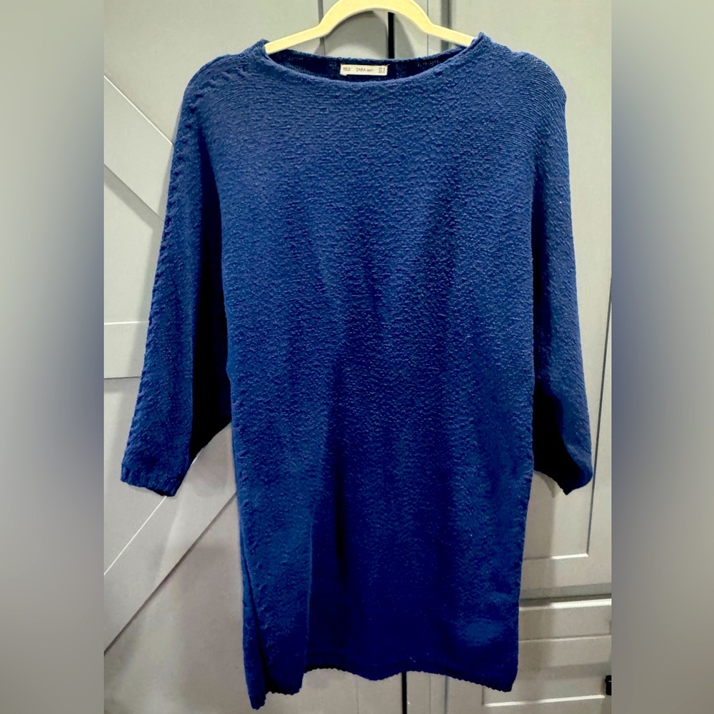 Zara Knit dress in Royal Blue